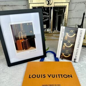 Louis Vuitton framed post card gift set The Story of Luggage Trunk book.